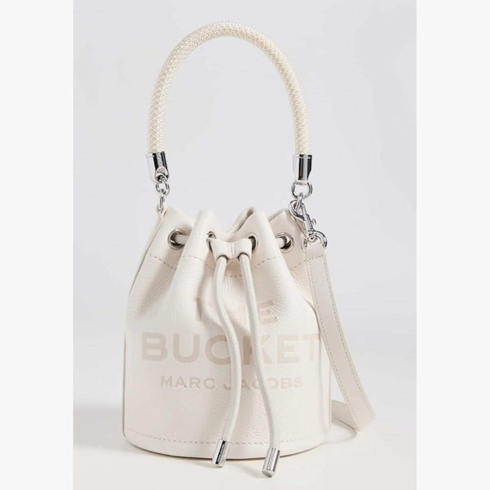 Marc Jacobs White Leather Bucket Bag